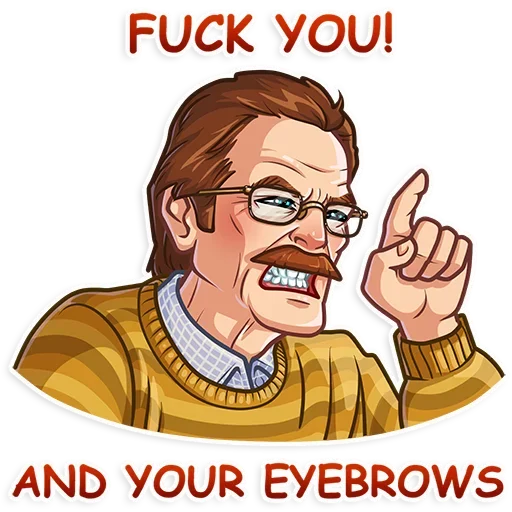 😠 Стикер «Fookin good stickers» для Telegram