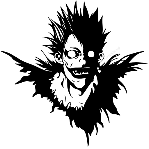 🤩 Эмодзи «⠀⠀ ⠀ Тетрадь смерти» для Telegram