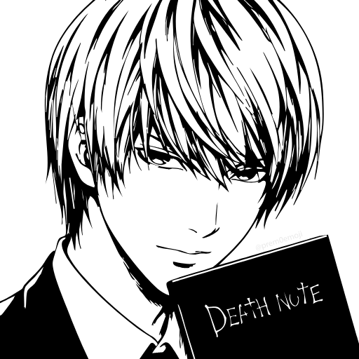 🤩 Эмодзи «⠀⠀ ⠀ Тетрадь смерти» для Telegram