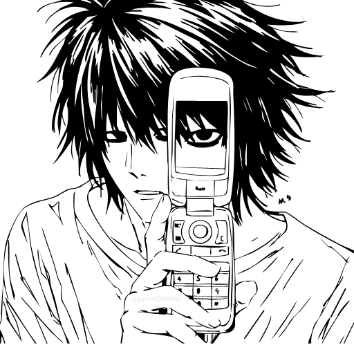 🤩 Эмодзи «⠀⠀ ⠀ Тетрадь смерти» для Telegram