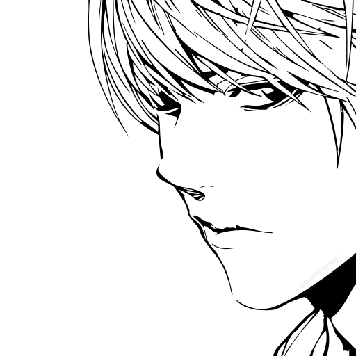 🤩 Эмодзи «⠀⠀ ⠀ Тетрадь смерти» для Telegram