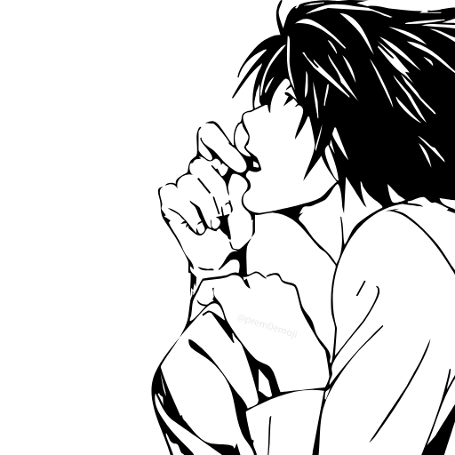 🤩 Эмодзи «⠀⠀ ⠀ Тетрадь смерти» для Telegram