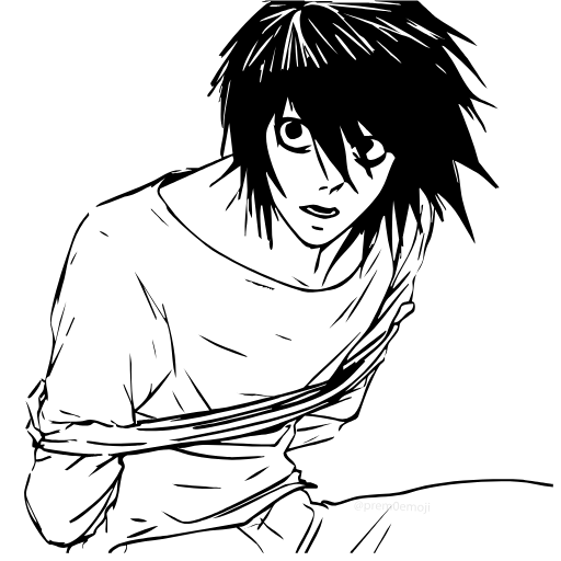 🤩 Эмодзи «⠀⠀ ⠀ Тетрадь смерти» для Telegram