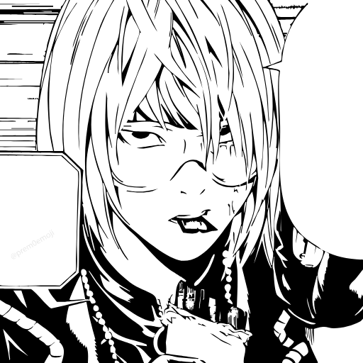 🤩 Эмодзи «⠀⠀ ⠀ Тетрадь смерти» для Telegram