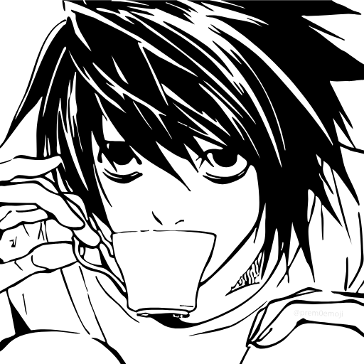 🤩 Эмодзи «⠀⠀ ⠀ Тетрадь смерти» для Telegram