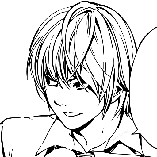 🤩 Эмодзи «⠀⠀ ⠀ Тетрадь смерти» для Telegram