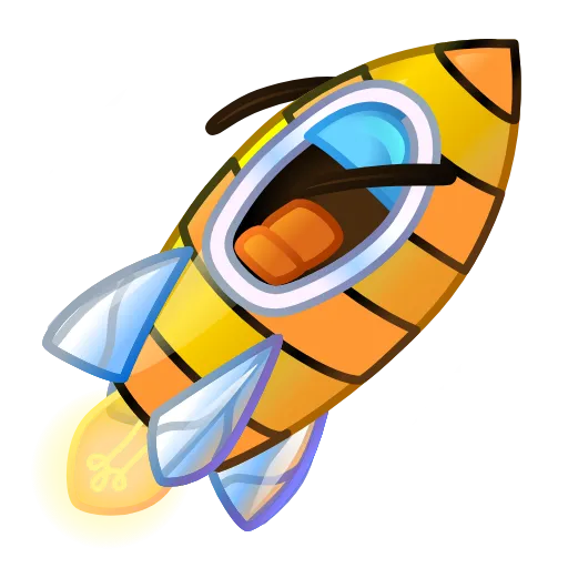 Стикер 33 Stellar Rocket