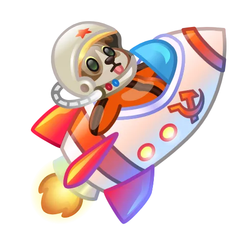 Стикер 45 Stellar Rocket