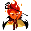 🔥 Эмодзи «Fire Spirit Cookie» для Telegram