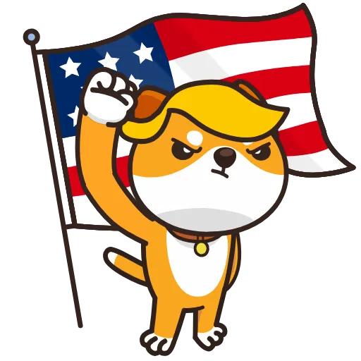 🇺🇸 Стикер «Mememania» для Telegram