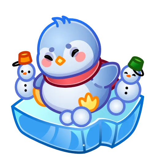 ™️ Стикер «Snow Vibe» для Telegram