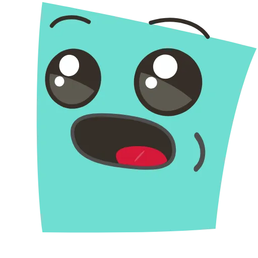 Стикер 6 Sticky Squares Emoji