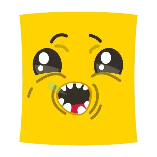 Стикер 7 Sticky Squares Emoji