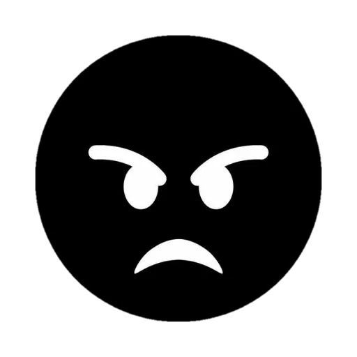 😡 Стикер «Black emojis» для Telegram