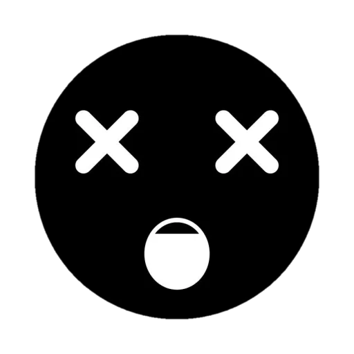 😵 Стикер «Black emojis» для Telegram