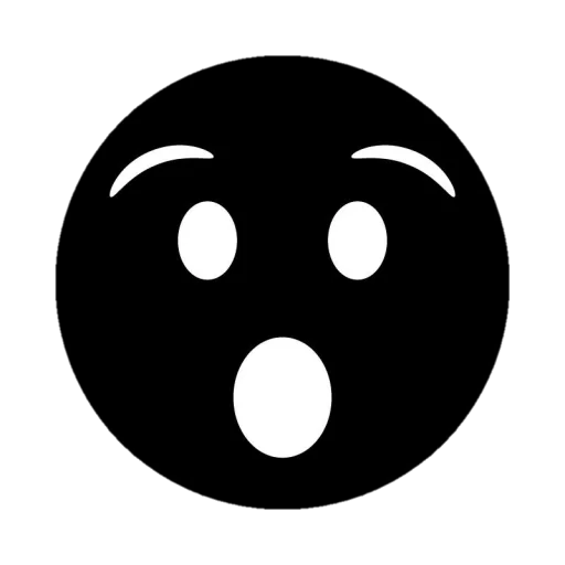 😲 Стикер «Black emojis» для Telegram