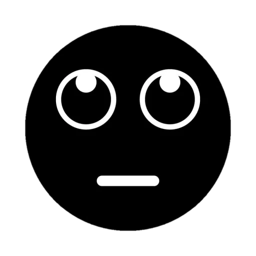 😐 Стикер «Black emojis» для Telegram