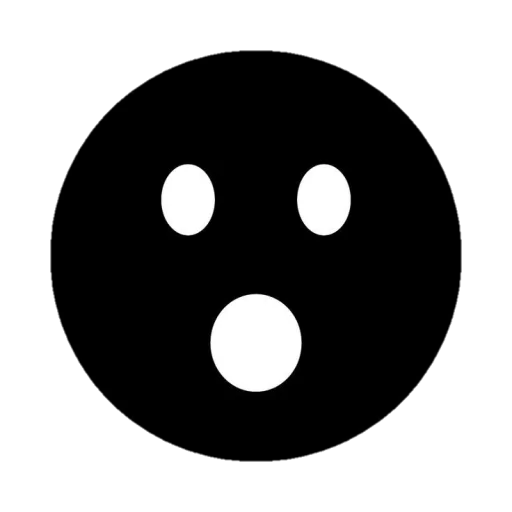 😮 Стикер «Black emojis» для Telegram