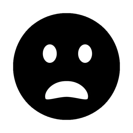 😟 Стикер «Black emojis» для Telegram