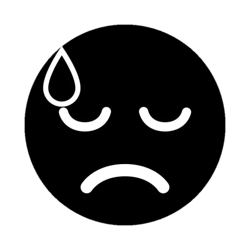 😰 Стикер «Black emojis» для Telegram
