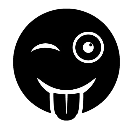 😜 Стикер «Black emojis» для Telegram