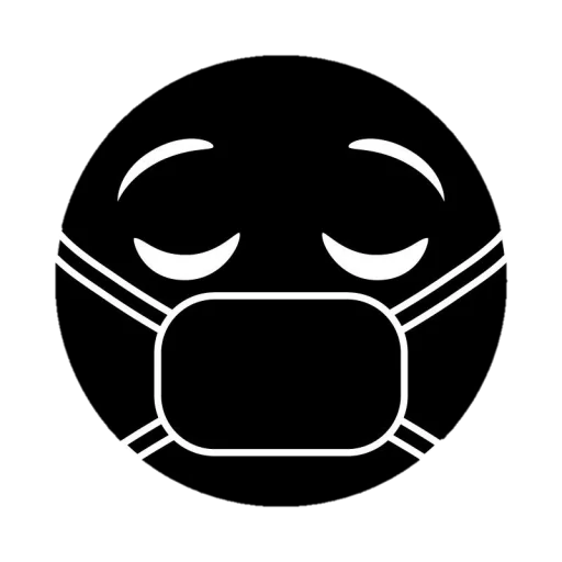 😷 Стикер «Black emojis» для Telegram