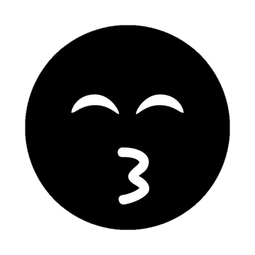 😗 Стикер «Black emojis» для Telegram