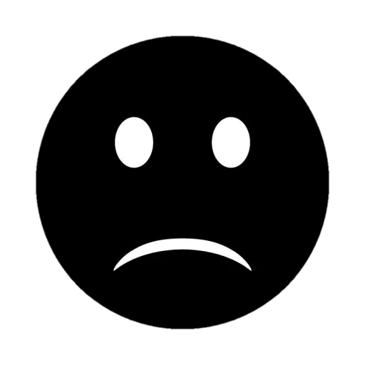 🙁 Стикер «Black emojis» для Telegram