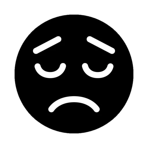 😖 Стикер «Black emojis» для Telegram