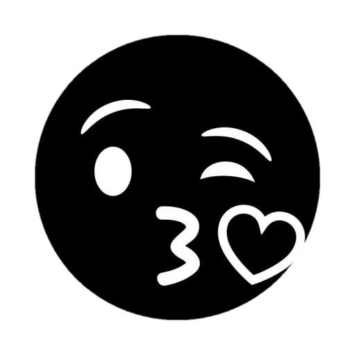 😘 Стикер «Black emojis» для Telegram