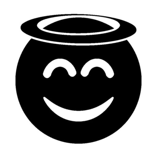 😇 Стикер «Black emojis» для Telegram