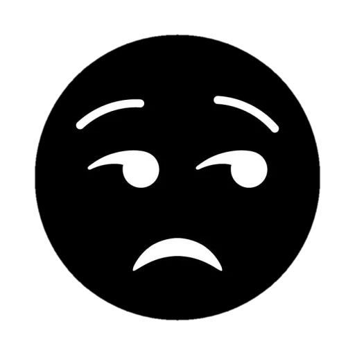 😒 Стикер «Black emojis» для Telegram