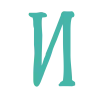 🤩 Эмодзи «Бирюзовые буквы» для Telegram
