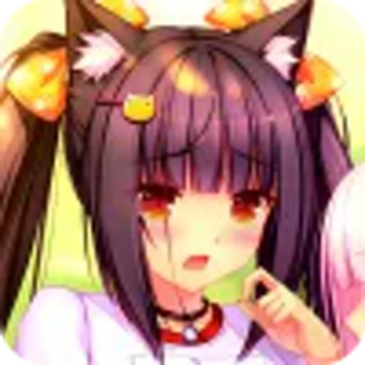 ☹️ Эмодзи «Chocola & Vanilla NekoparaЧокола И Ванилла» для Telegram