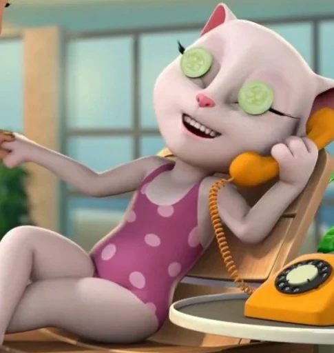 🤩 Стикер «Talking Angela» для Telegram