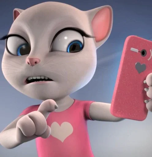 🤩 Стикер «Talking Angela» для Telegram