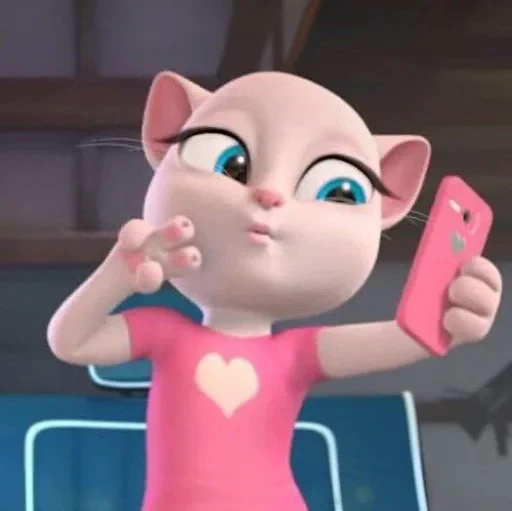🤩 Стикер «Talking Angela» для Telegram
