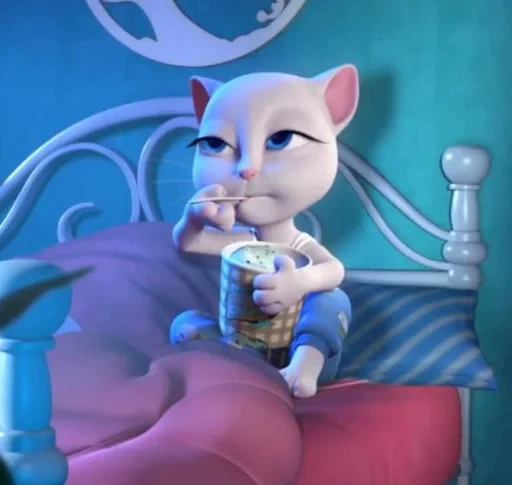 🤩 Стикер «Talking Angela» для Telegram