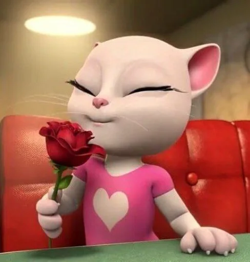 🤩 Стикер «Talking Angela» для Telegram