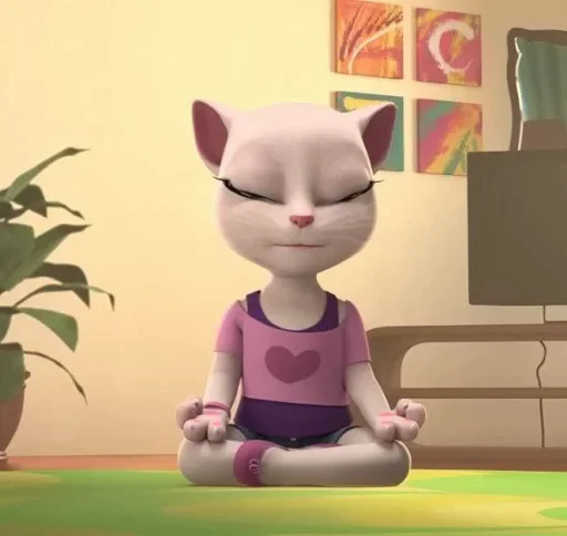 🤩 Стикер «Talking Angela» для Telegram