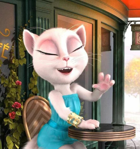 🤩 Стикер «Talking Angela» для Telegram