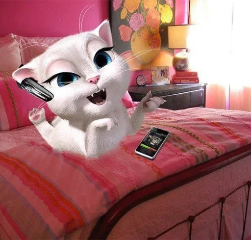 🤩 Стикер «Talking Angela» для Telegram