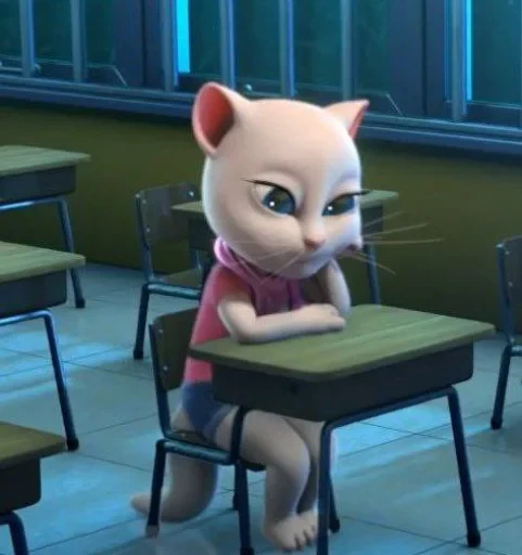 🤩 Стикер «Talking Angela» для Telegram