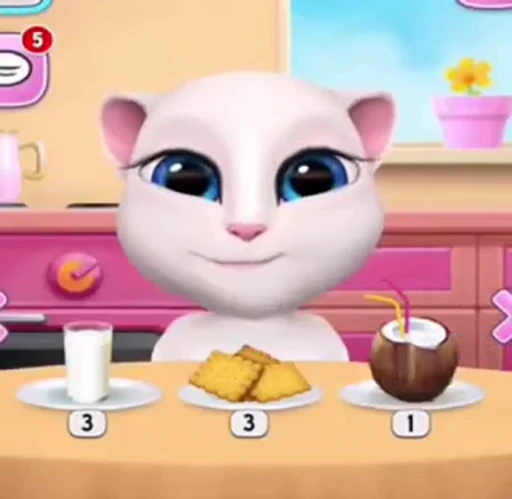 Стикерпак Talking Angela для Telegram