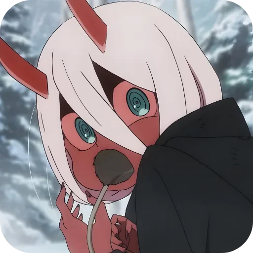 😗 Стикер «Darling in the Franxx» для Telegram