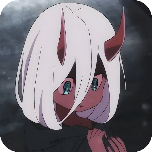 😕 Стикер «Darling in the Franxx» для Telegram