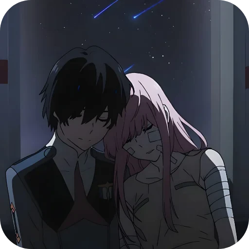❤ Стикер «Darling in the Franxx» для Telegram