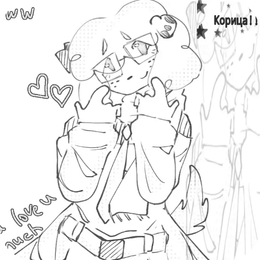 🧍 Стикер «Корица» для Telegram