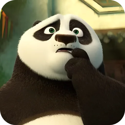 🤔 Стикер «Кунг Фу Панда» для Telegram