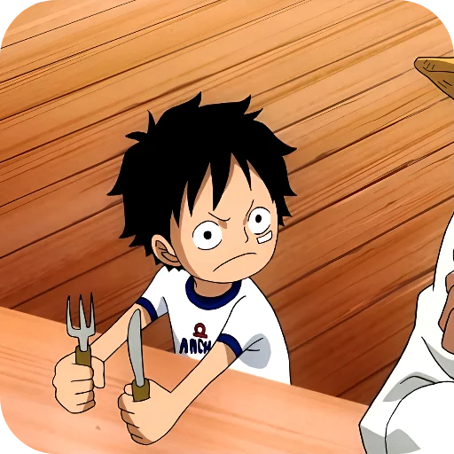 😶 Стикер «Monkey D Luffy» для Telegram